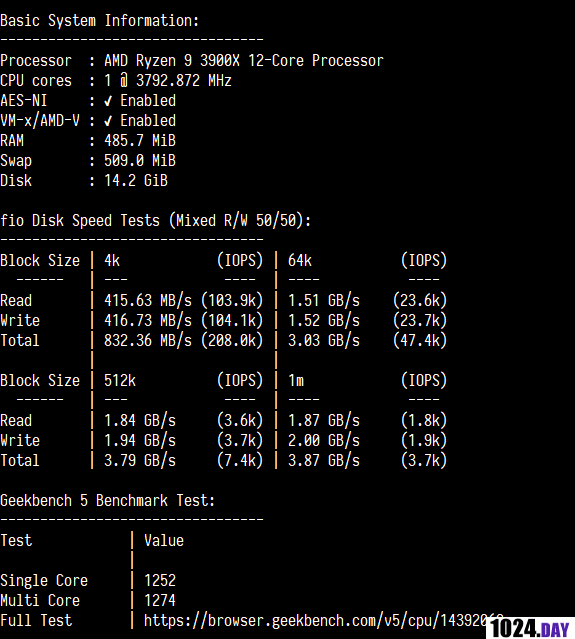 RackNerd AMD DC2机型跑分测试