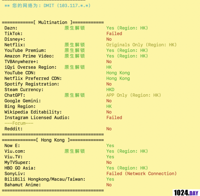 [特价VPS]  大妈（DMIT）149刀年付HK GIA评测